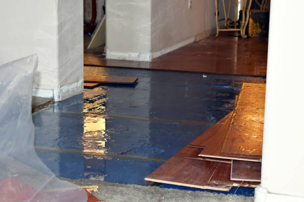 Professional Flood Damage Restoration technician working in Healdsburg, CA